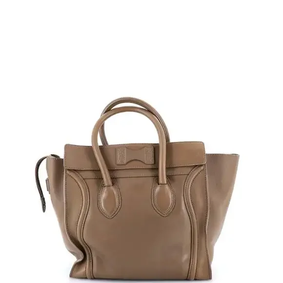 Celine Luggage Bag Smooth Leather Mini #188908C98B - Picture 3 of 8